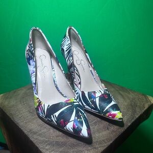 Jessica Simpson Tropical Heels